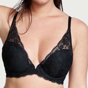 Incredible by Victoria's Secret Plunge Black Bra